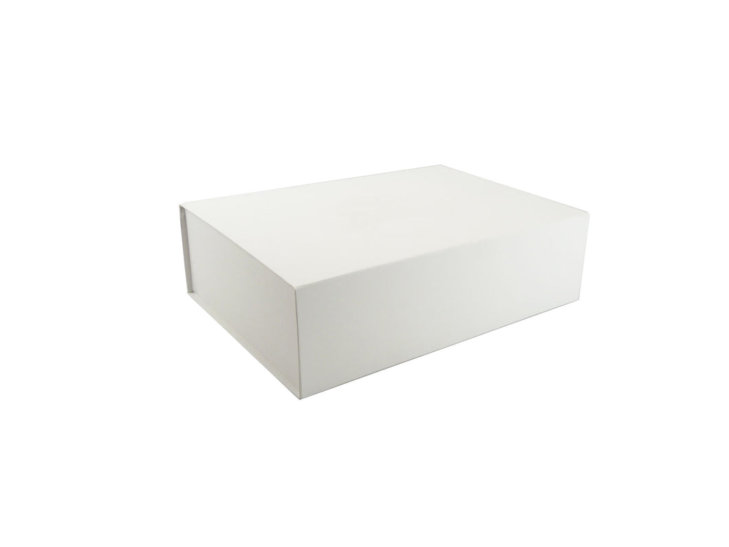 boite luxe aimantée carton mat blanc