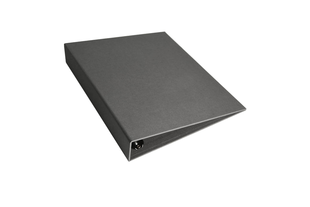 classeur a4 tissu gris